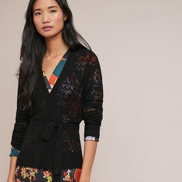 Anthropologie Meadow Rue Wrap Sweater